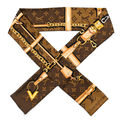 Louis Vuitton Silk Monogram Confidential Bandeau Brown 1 of 3