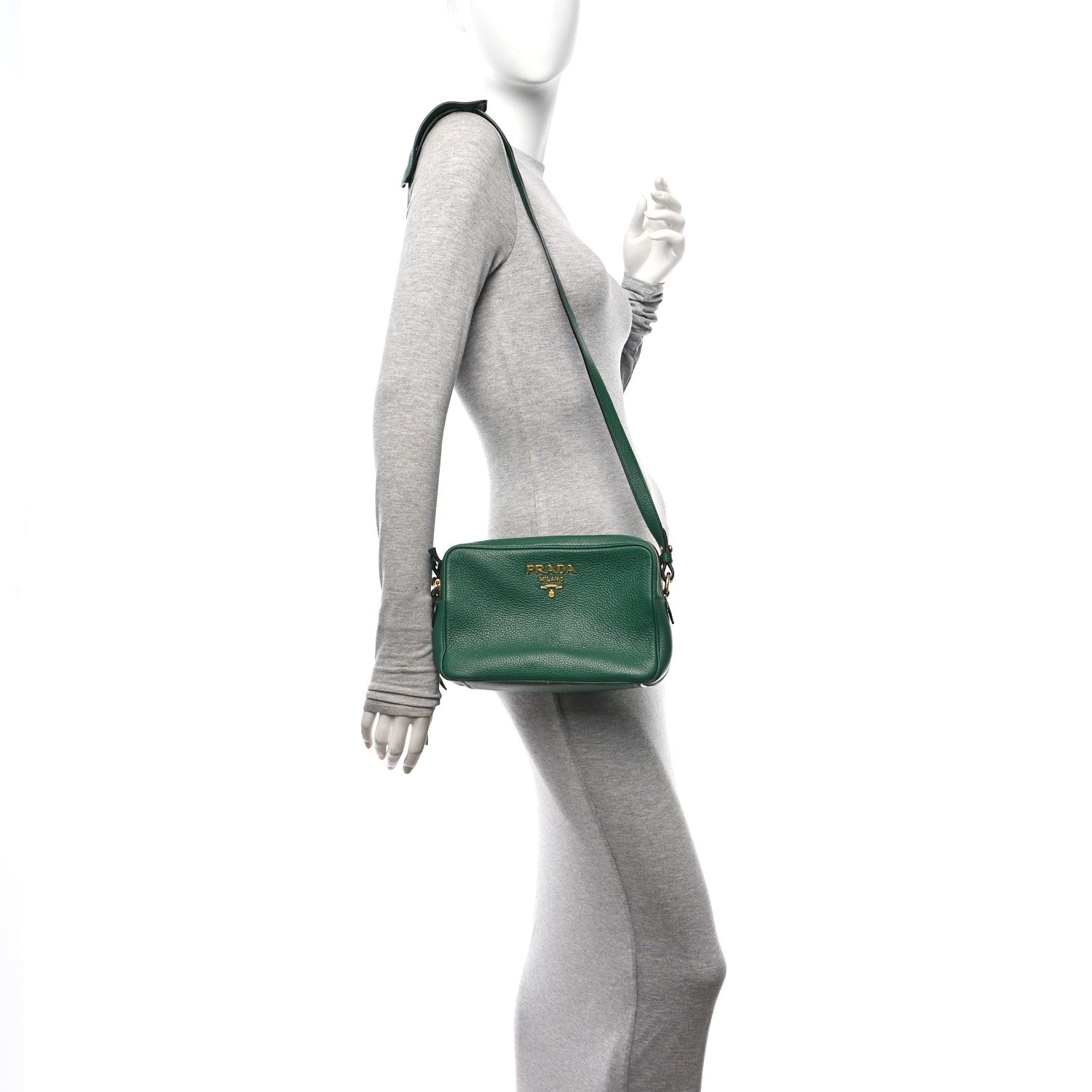 Prada Vitello Phenix Camera Bag Biliardo 3 of 11