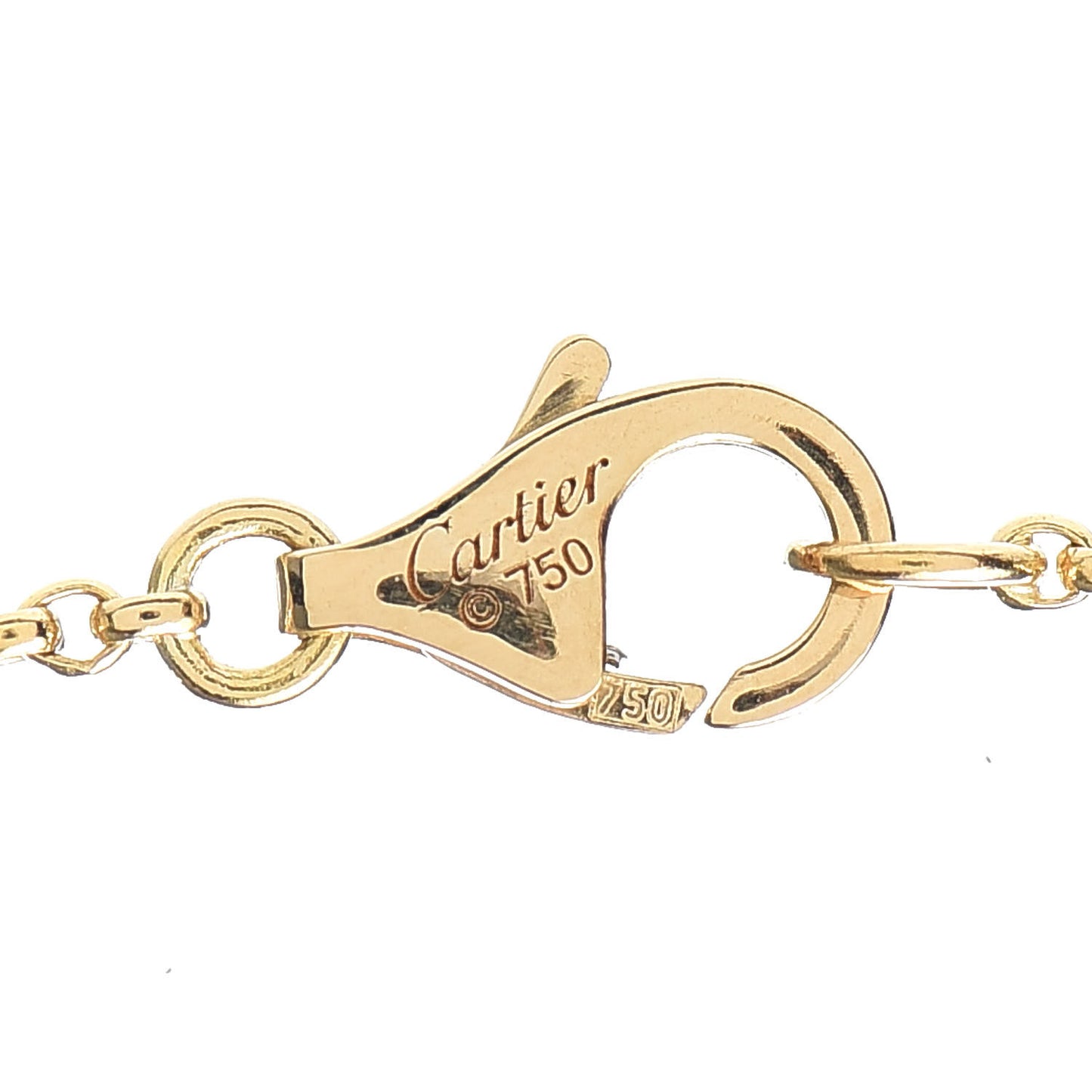 18K Yellow Gold Entrelaces Pendant Necklace
