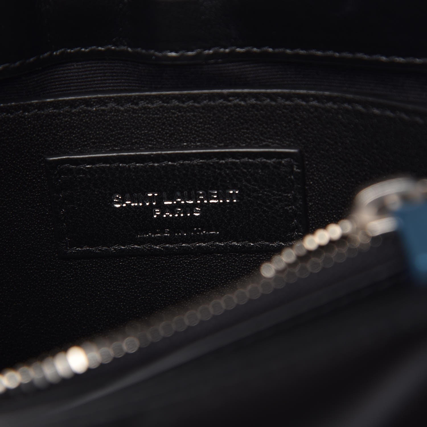 Saint Laurent Calfskin Y Quilted Monogram Small Loulou Chain Satchel Black 7 of 8