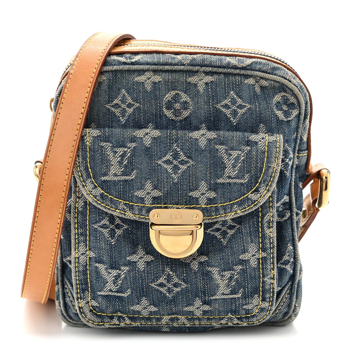 Denim Camera Bag Blue
