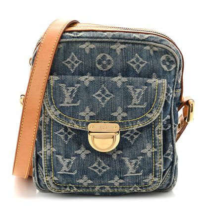 Louis Vuitton Denim Camera Bag Blue 1 of 11
