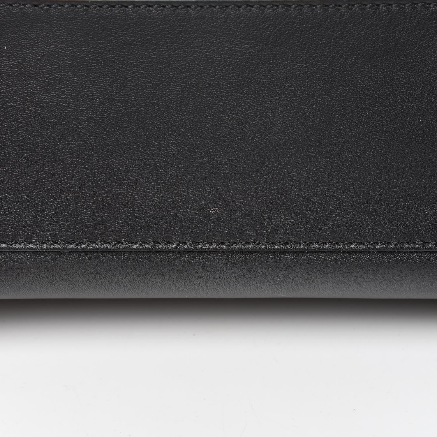 Fendi Vitello Seta Shiny Nappa Pearl Scallopped Studded Mini Peekaboo Iconic Satchel Black 12 of 13