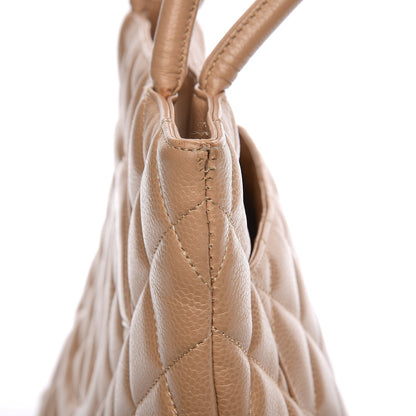 Chanel Caviar Quilted Medallion Tote Beige 9 of 21