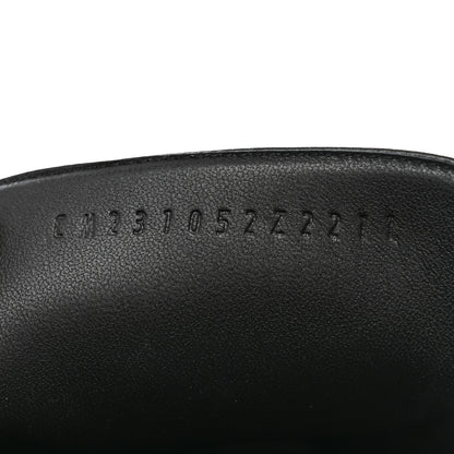 Hermes Canvas Calfskin Womens Groupie Mules 40 Prunoir Black 6 of 9