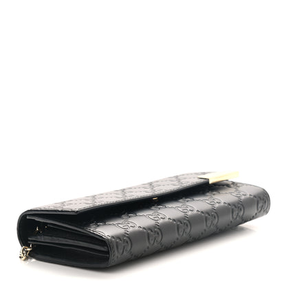 Gucci Guccissima Signature Dice Chain Wallet Black 4 of 8
