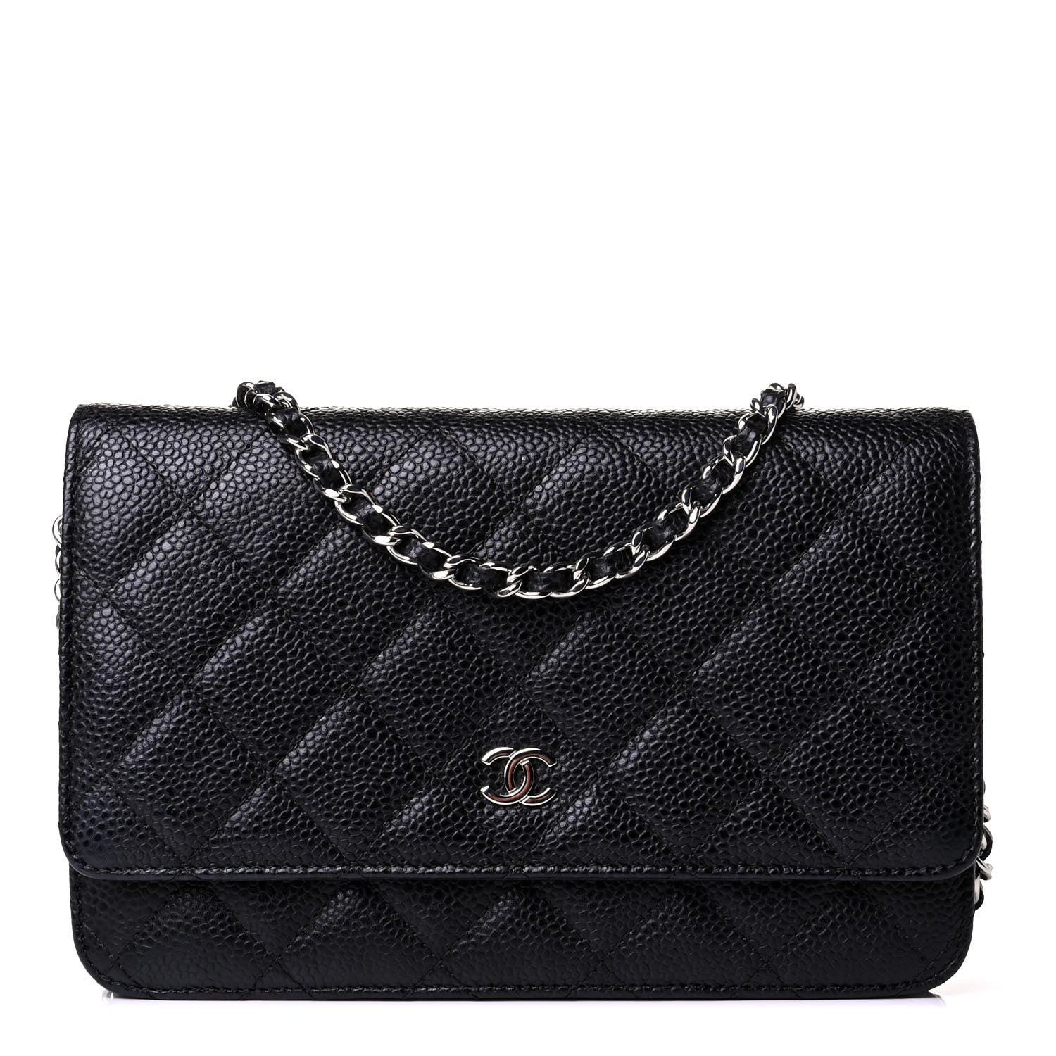 Chanel Caviar Quilted Wallet On Chain WOC Black 1 of 5