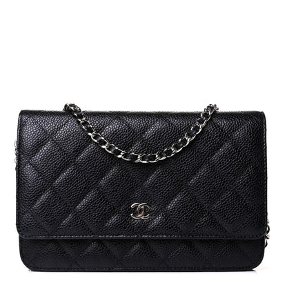 Chanel Caviar Quilted Wallet On Chain WOC Black 1 of 5