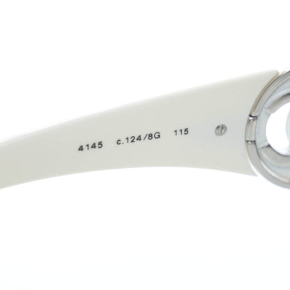 Chanel CC Logo Sunglasses 4145 White 6 of 9