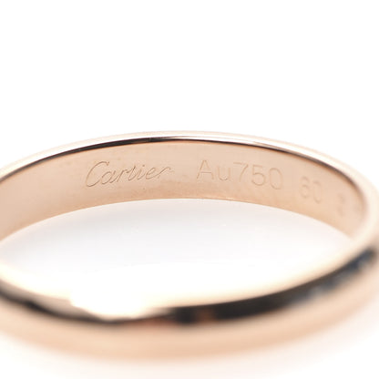 Cartier 18K Pink Gold 3.5mm 1895 Wedding Band Ring 60 9 4 of 7