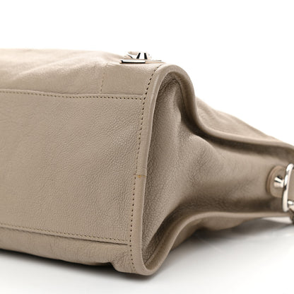 Balenciaga Chevre Silver Metallic Edge Hardware City Beige Dune Argille 9 of 9