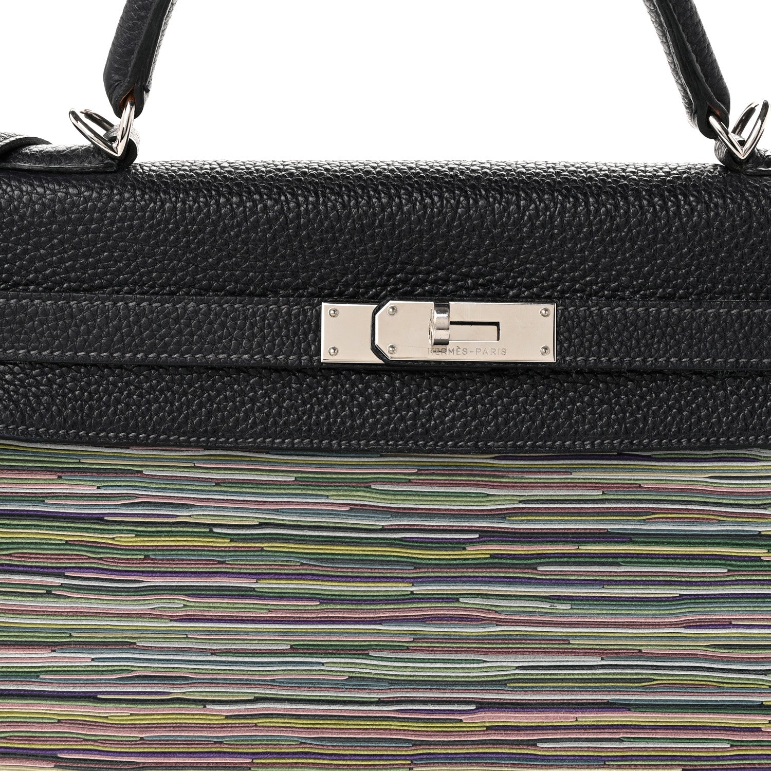 Hermes Taurillon Clemence Vibrato Kelly Retourne 32 Bleu Indigo 8 of 10