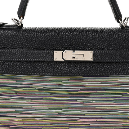 Hermes Taurillon Clemence Vibrato Kelly Retourne 32 Bleu Indigo 8 of 10