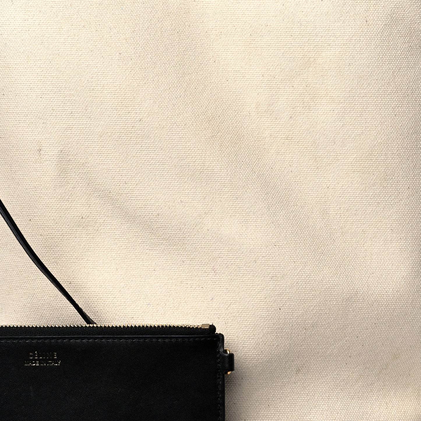 Canvas Large Bucket Bag Black White