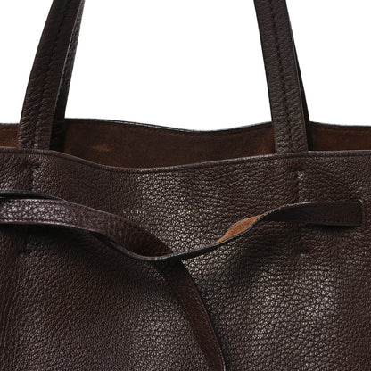 Celine Soft Grained Calfskin Small Belt Cabas Phantom Brown 7 of 11