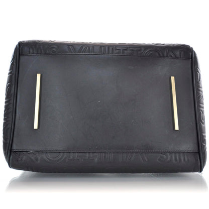 Louis Vuitton Calfskin Embossed Speedy Cube 30 Black 7 of 10