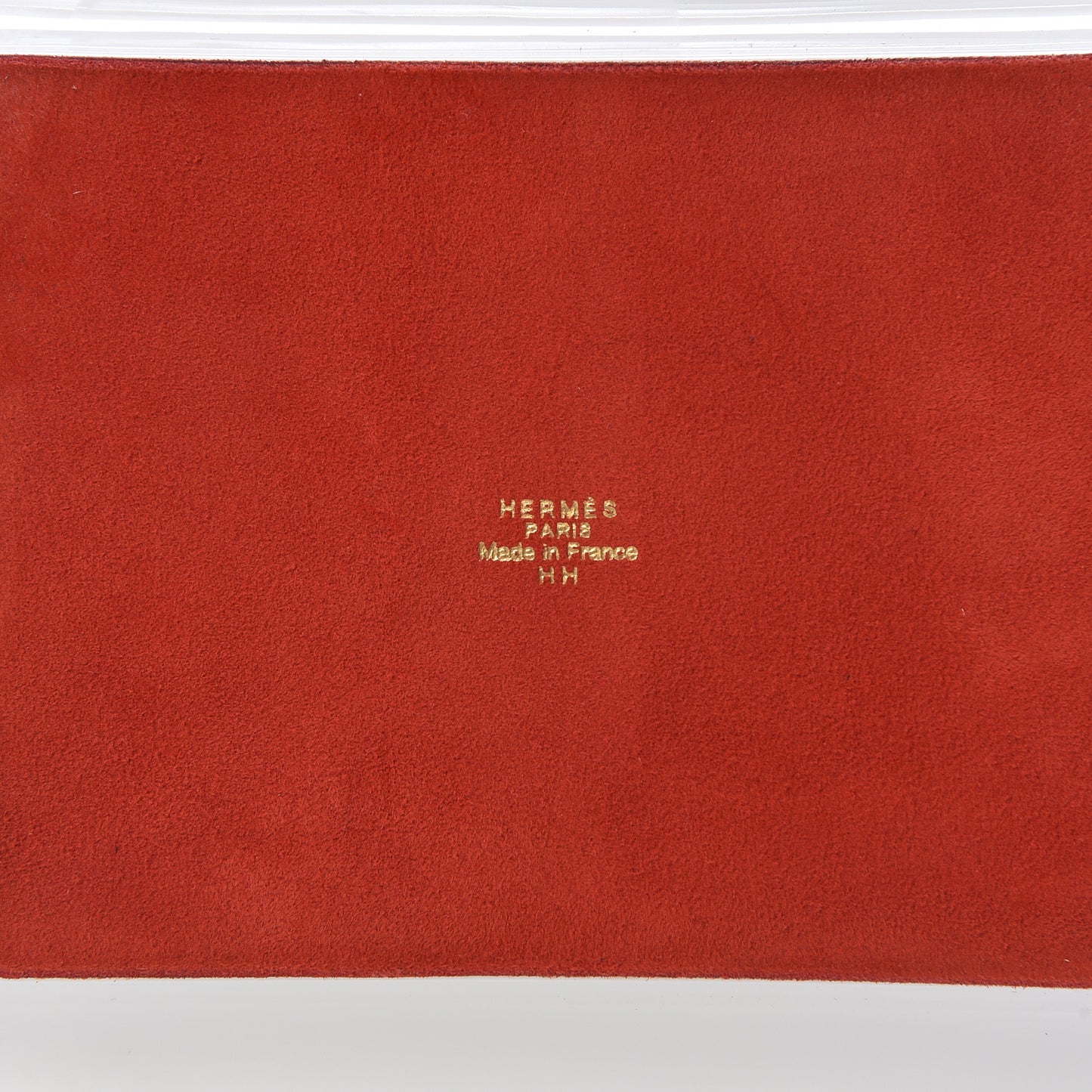 Porcelain Sellier Change Tray Rouge Or