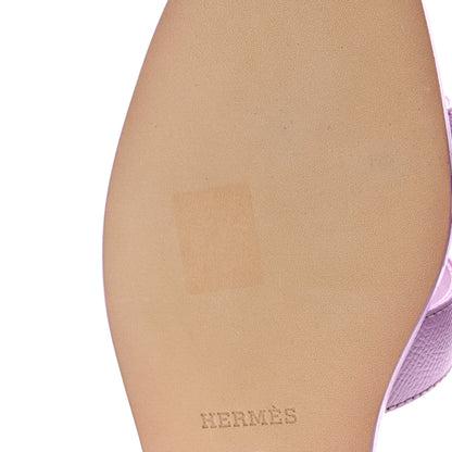 Hermes Epsom Oran Sandals 37 Violet Amethyste 9 of 10