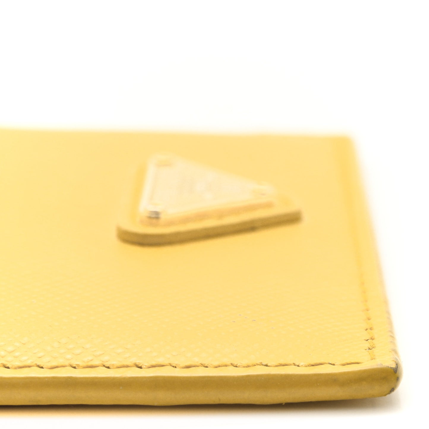 Saffiano Metal Card Holder Soleil