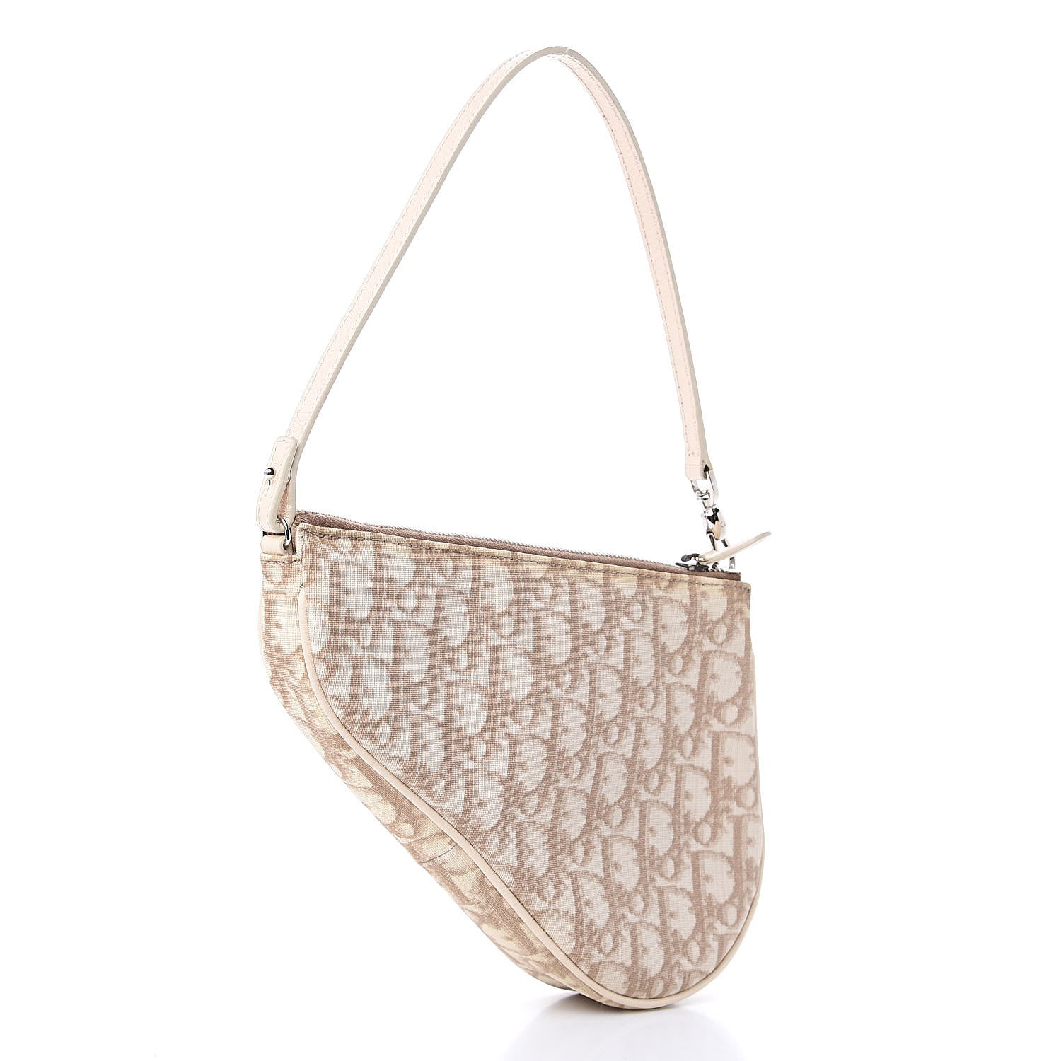 Christian Dior Monogram Vintage Flowers Mini Saddle Bag Beige 3 of 11