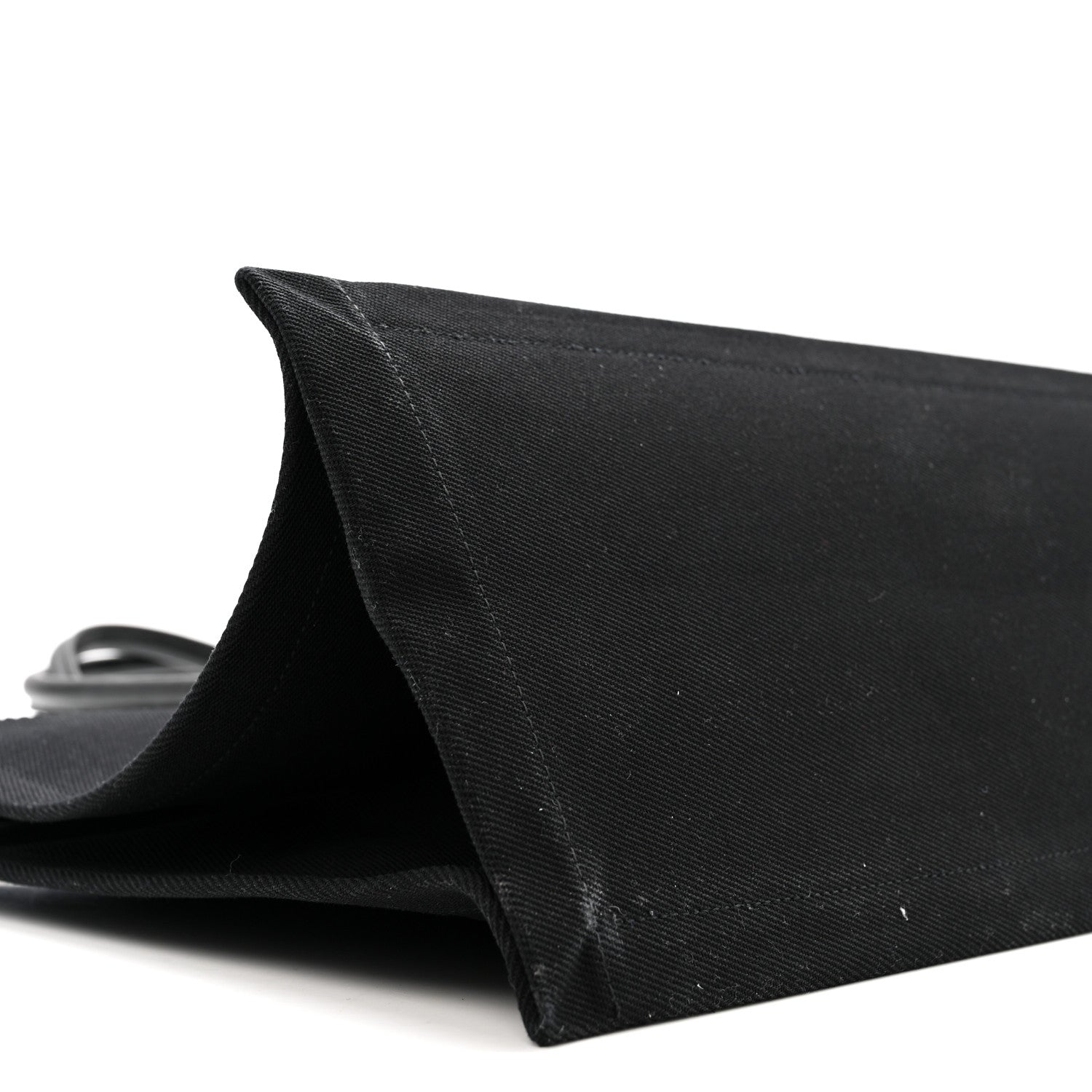 Saint Laurent Linen Calfskin Rive Gauche Tote Black 9 of 15