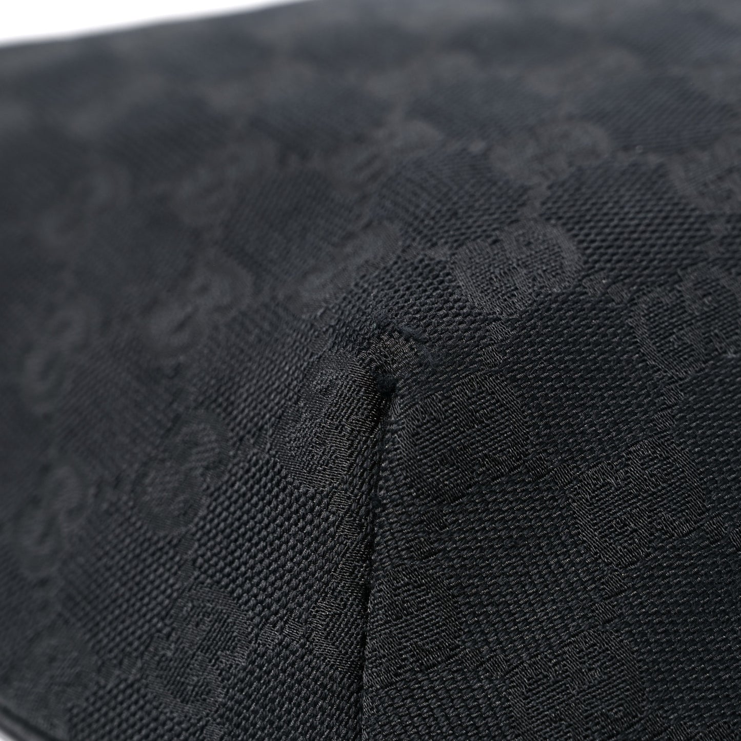 Monogram Web Medium Half Moon Hobo Black