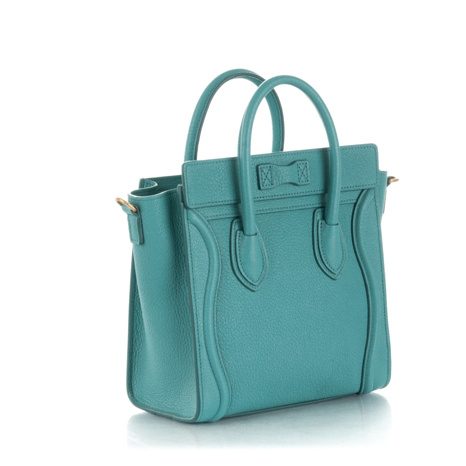 Celine Goatskin Nano Luggage Antarctic 4 of 9
