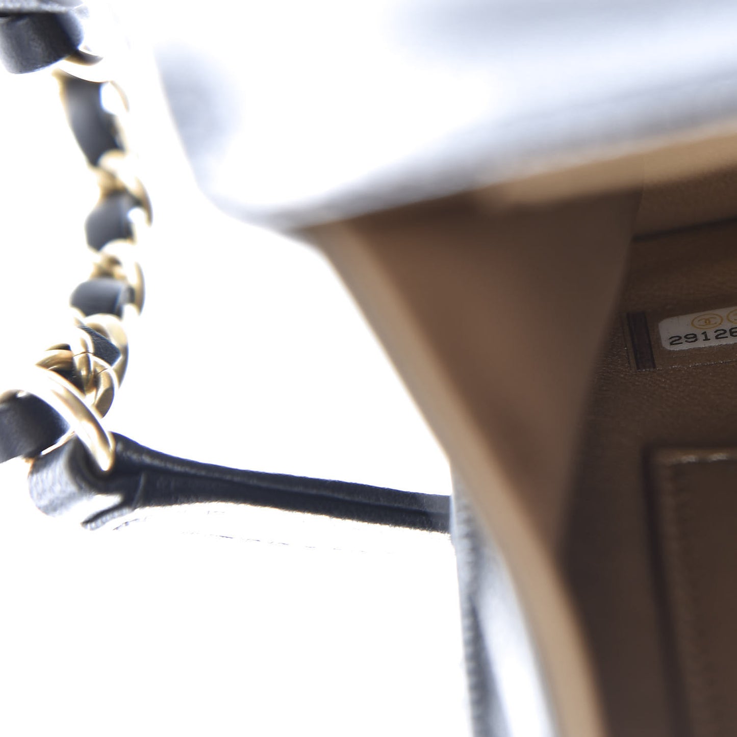 Lambskin Quilted Chic Pearls Flap Black