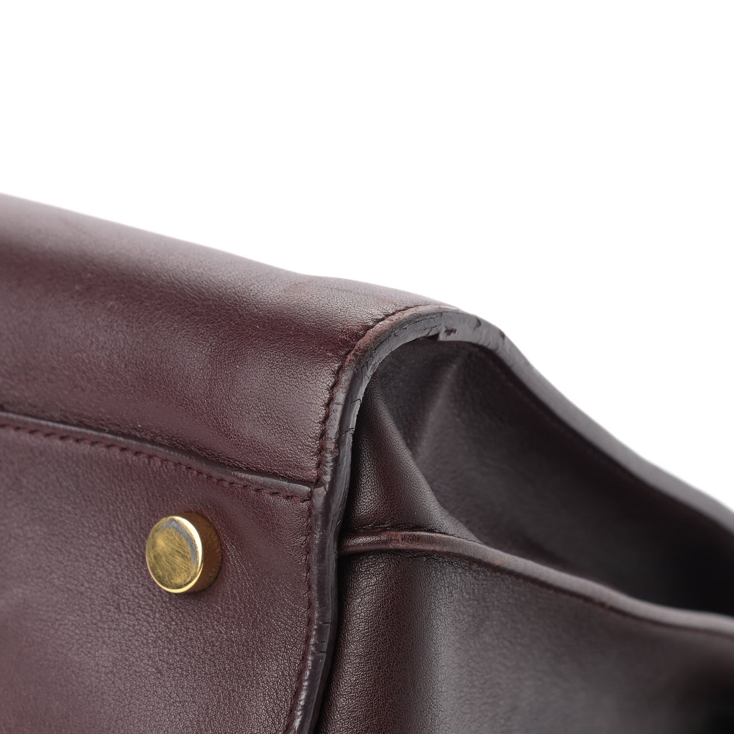 Saint Laurent Calfskin Small Sac De Jour Amarena 9 of 22