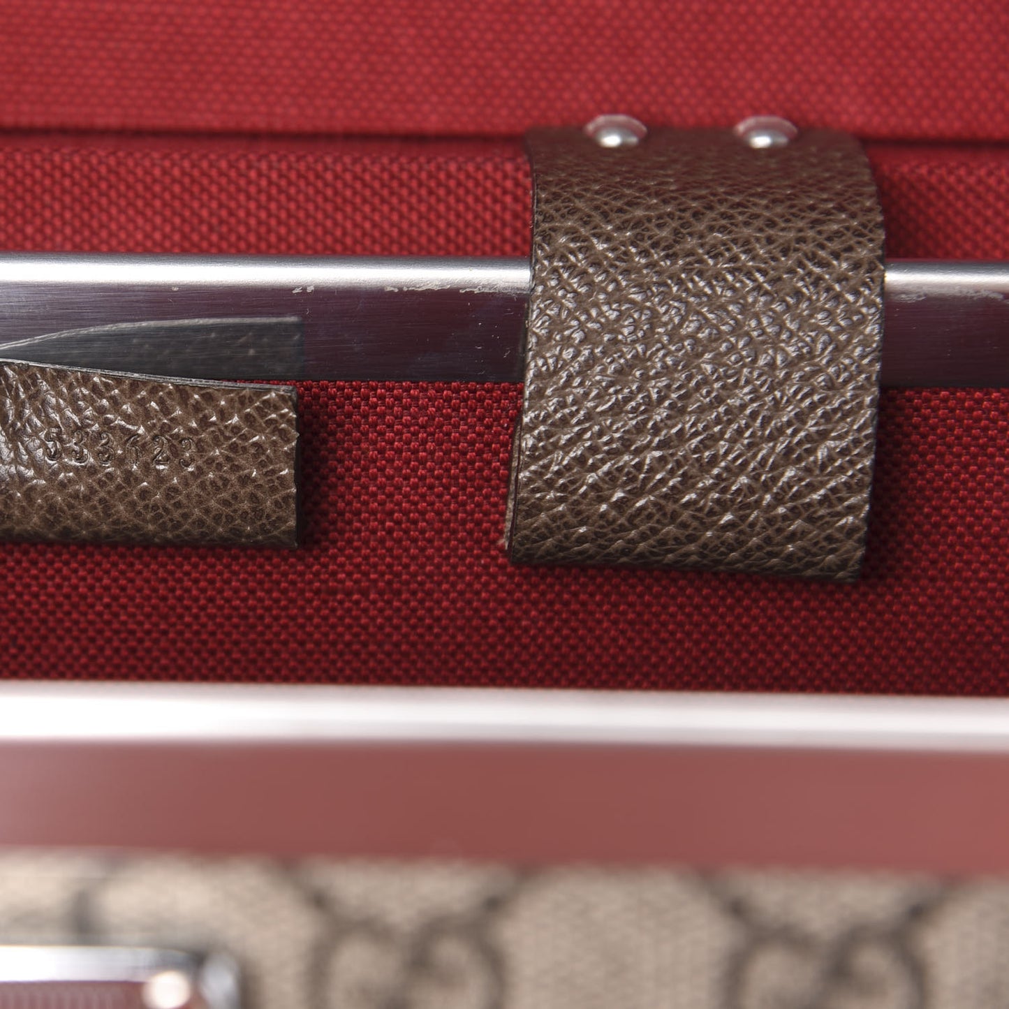 GG Supreme Monogram Globe-Trotter Beauty Case Brown