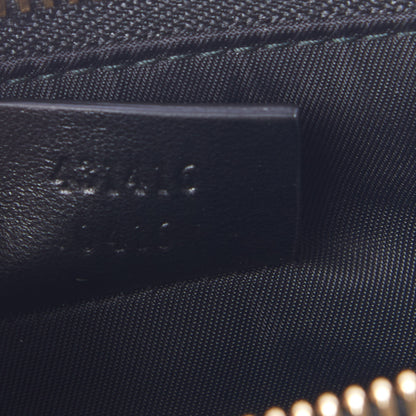 Gucci Calfskin Blind For Love Embroidered Large Zip Pouch Black 6 of 8