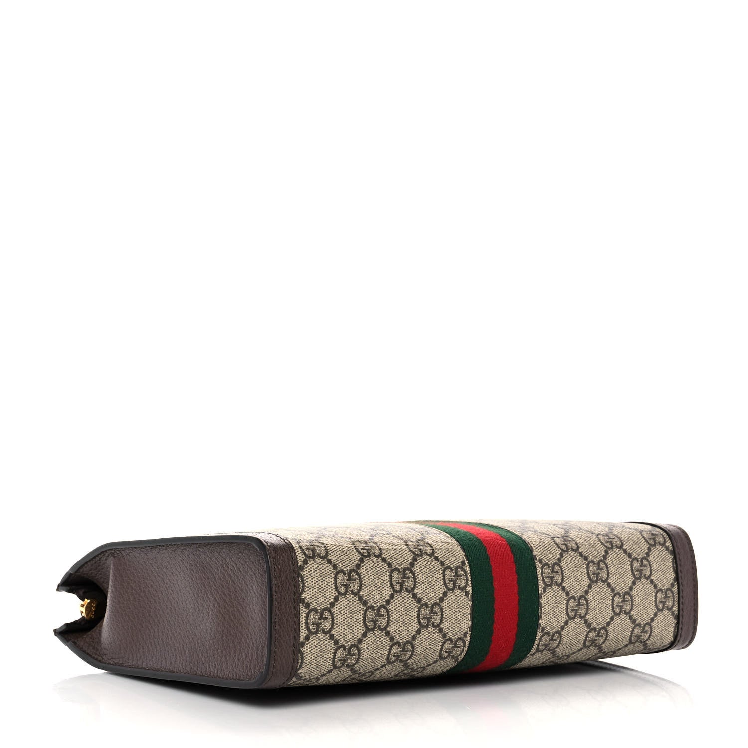 Gucci GG Supreme Monogram Web Ophidia Pouch Brown 4 of 10