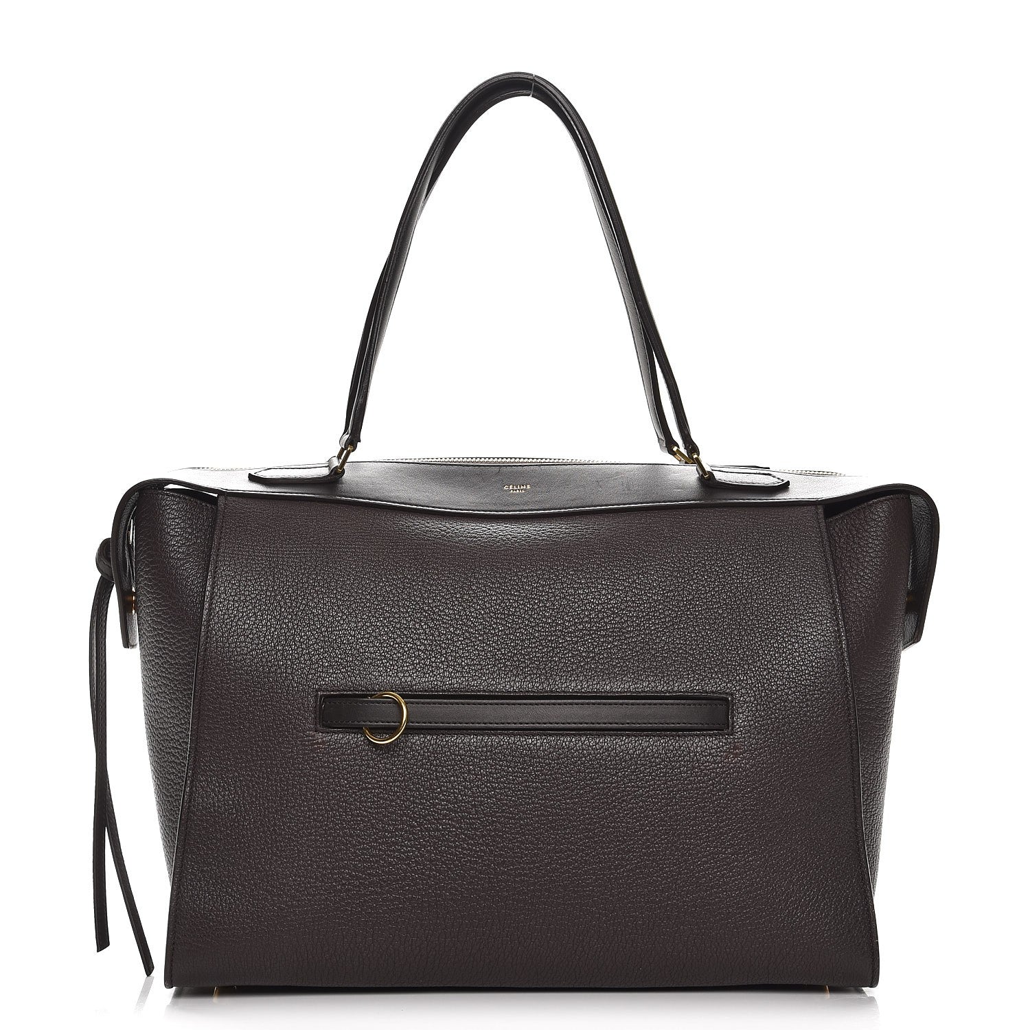Celine Goatskin Smooth Calfskin Small Ring Bag Dark Taupe 1 of 11