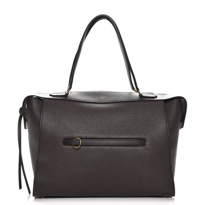 Celine Goatskin Smooth Calfskin Small Ring Bag Dark Taupe 1 of 11