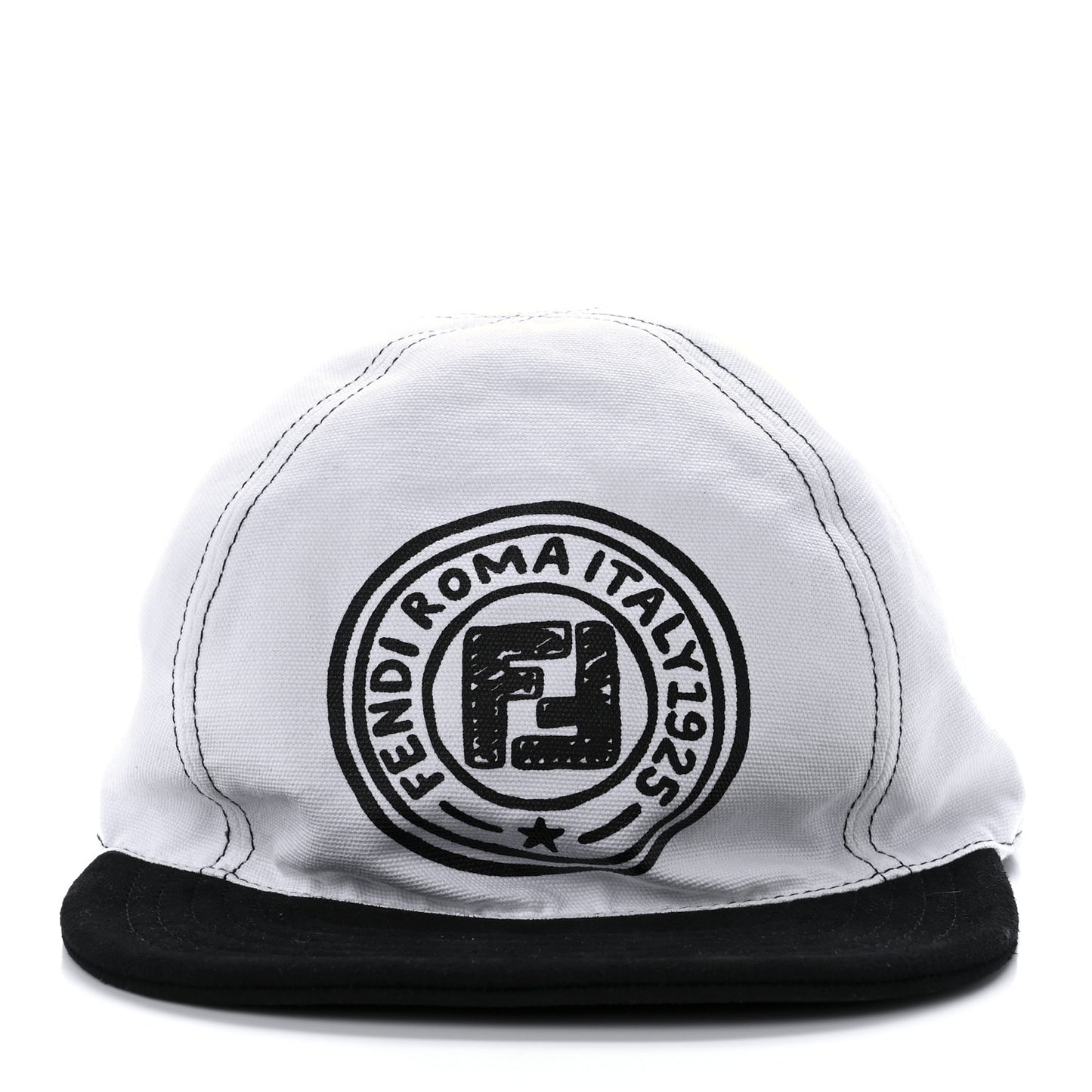 X JOSHUA VIDES Canvas Reversible Baseball Hat White Black