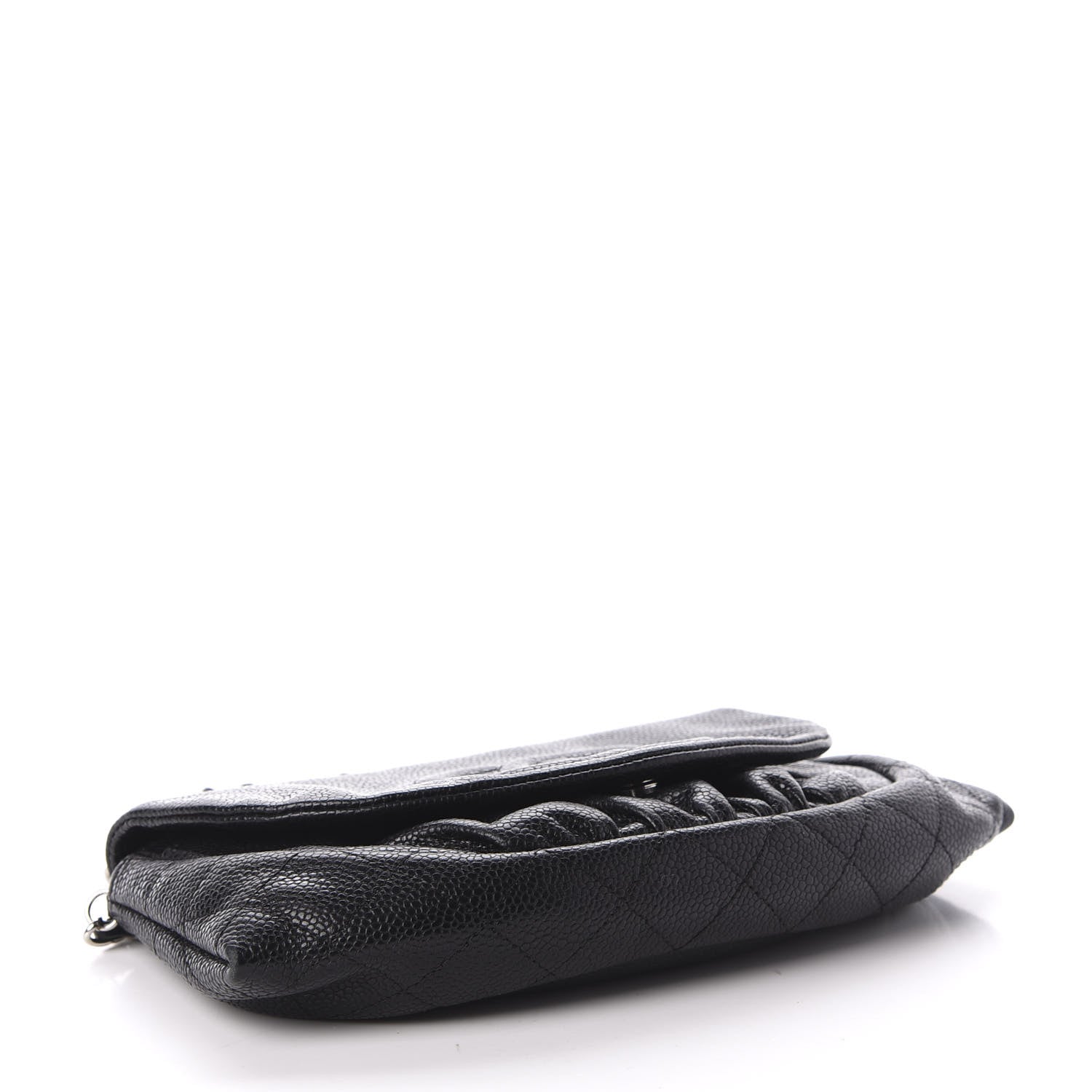 Chanel Caviar Half Moon Wallet On Chain WOC Black 4 of 11