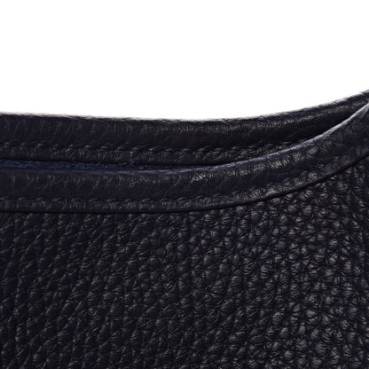 Hermes Taurillon Clemence Evelyne III PM Bleu Nuit 9 of 12