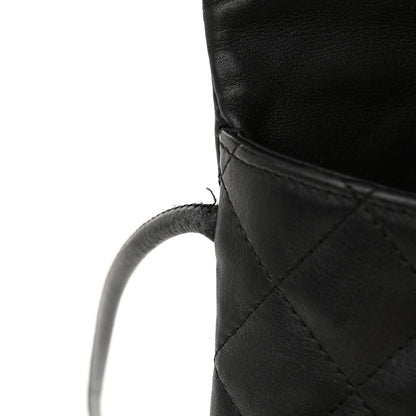 Chanel Calfskin Quilted Cambon Crossbody Messenger Black White 13 of 16