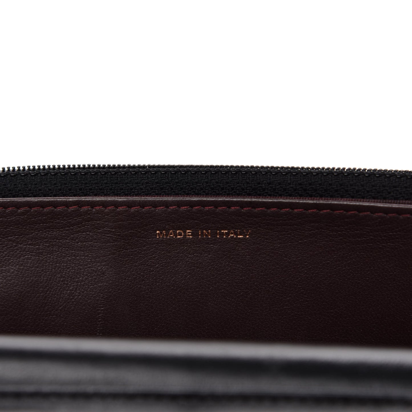 Lambskin Quilted Wallet On Chain WOC Black