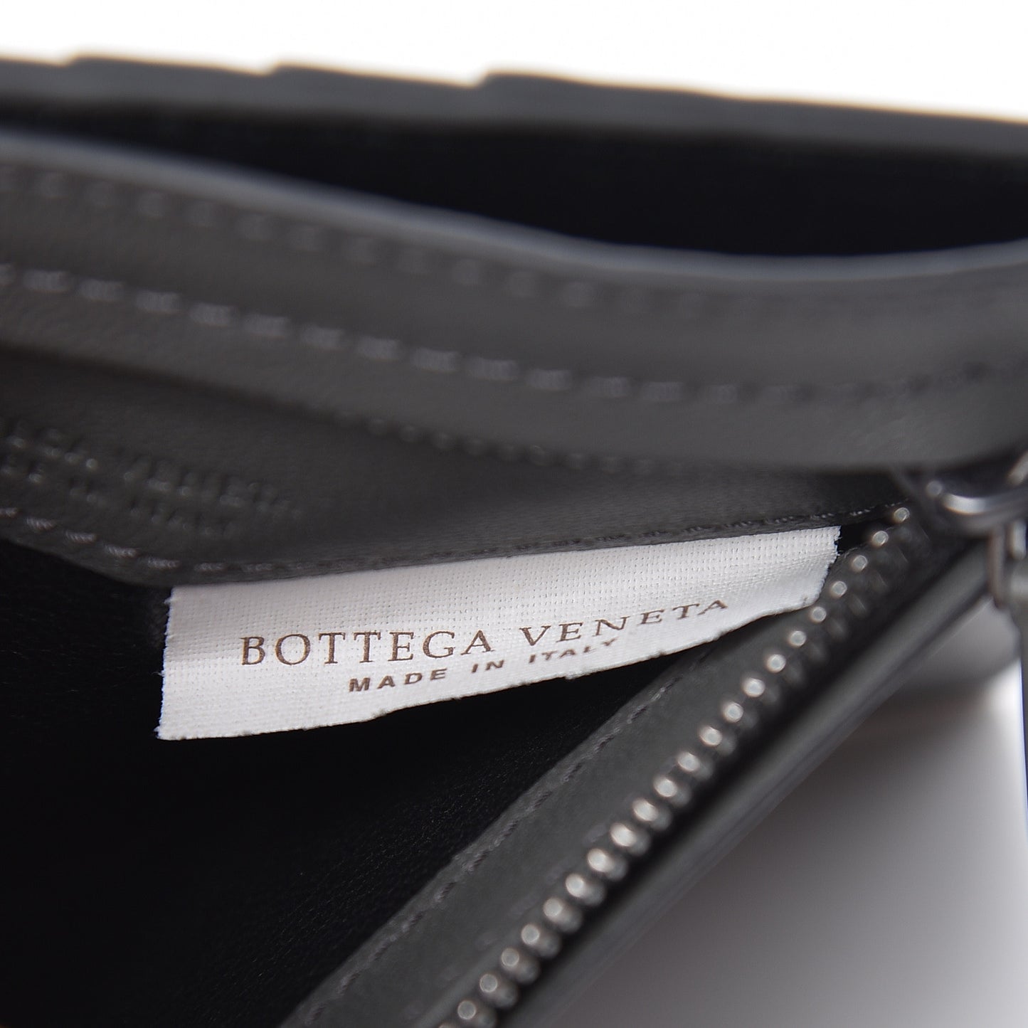 Nappa Intrecciato Card Case Light Graphite
