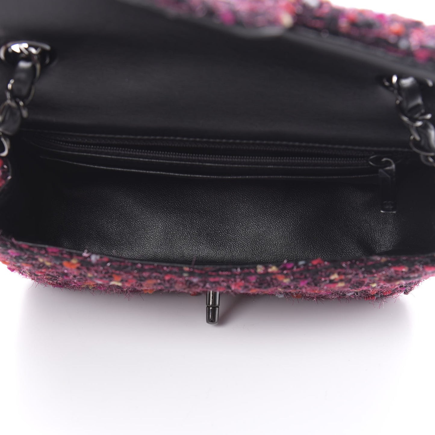 Tweed Quilted Mini Rectangular Flap