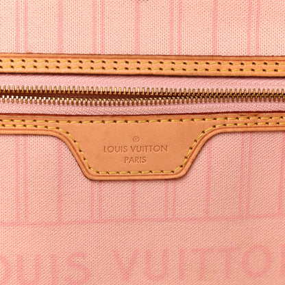 Louis Vuitton Damier Azur Neo Neverfull MM Rose Ballerine 6 of 12