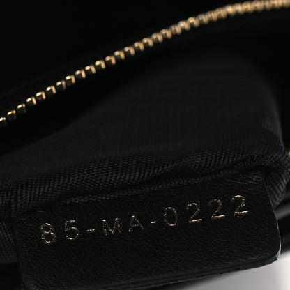Christian Dior Patent Cannage Lady Dior Chain Pouch Black 7 of 12