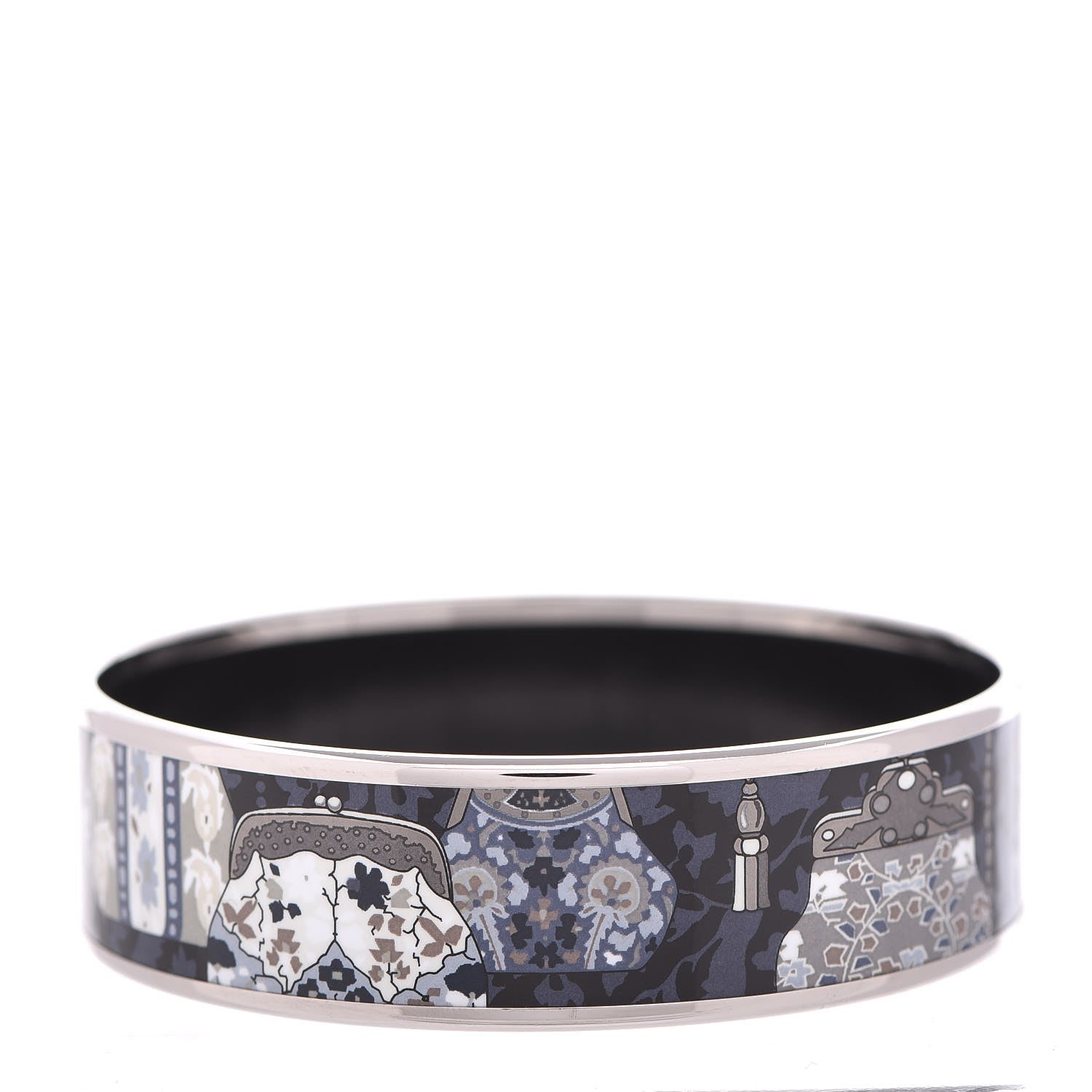 Hermes Enamel Printed Cachemire de Tamara Wide Bracelet 65 3 of 6