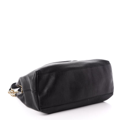 Gucci Pebbled Calfskin Medium Soho Chain Shoulder Bag Black 4 of 11
