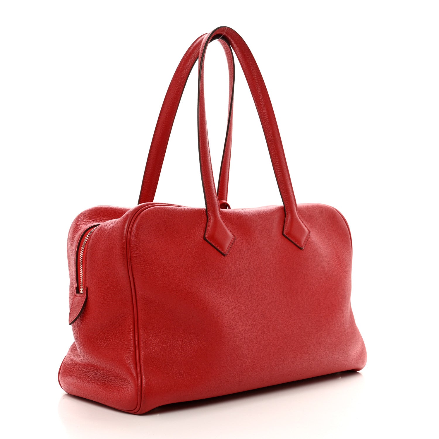 Hermes Taurillon Clemence Victoria 35 Rouge Casaque 3 of 10