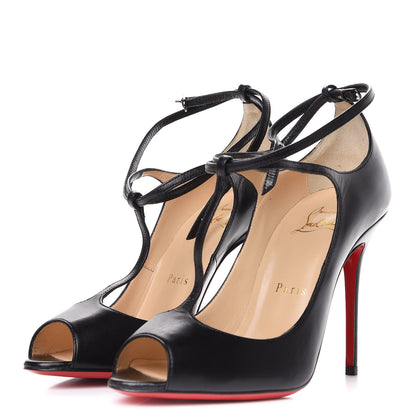 Christian Louboutin Kid Talitha 100 Pumps 37 Black 2 of 10