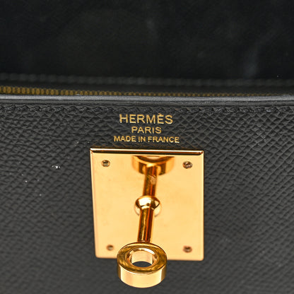 Hermes Epsom Kelly Sellier 28 Black 6 of 12