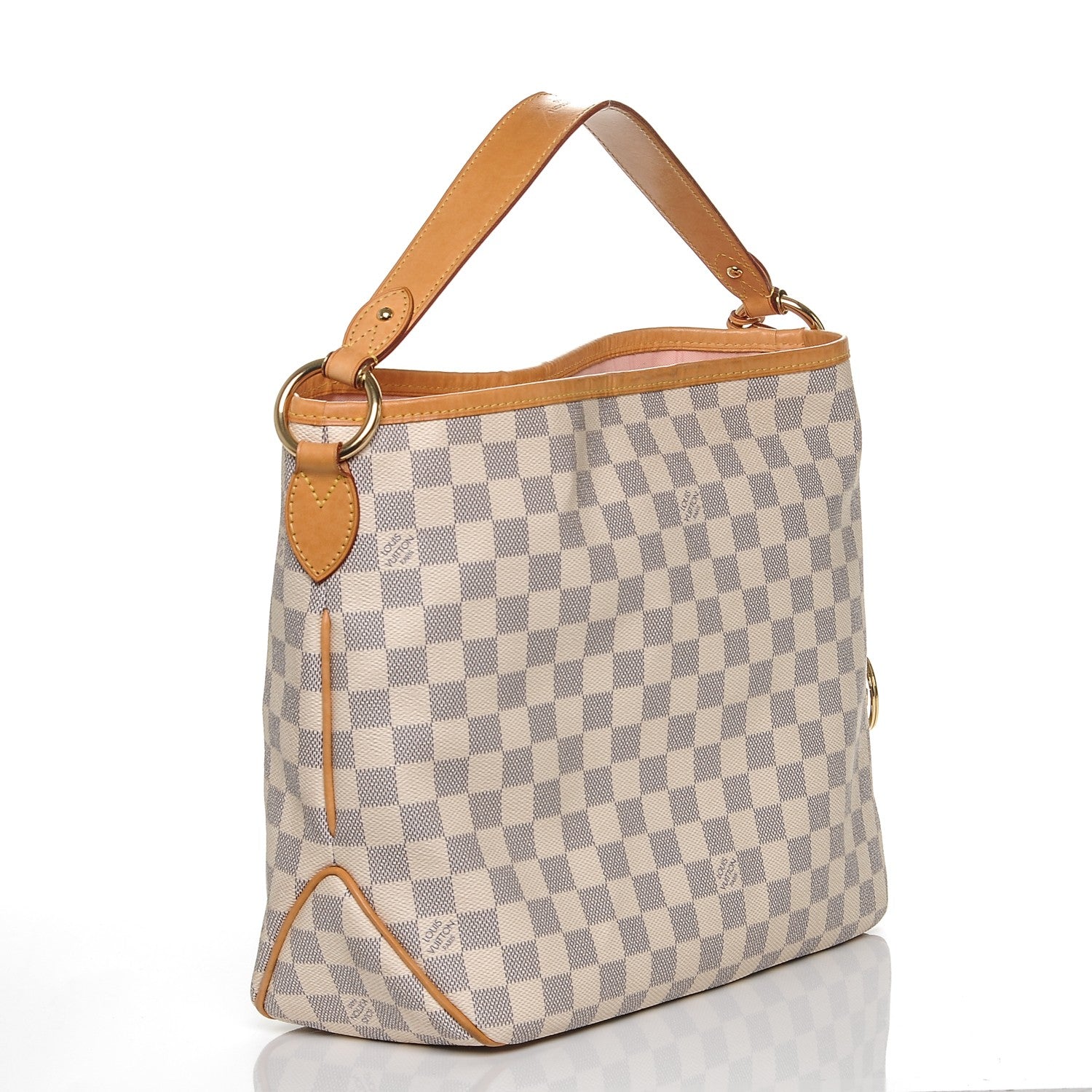 Louis Vuitton Damier Azur Delightful PM Rose Ballerine 3 of 11