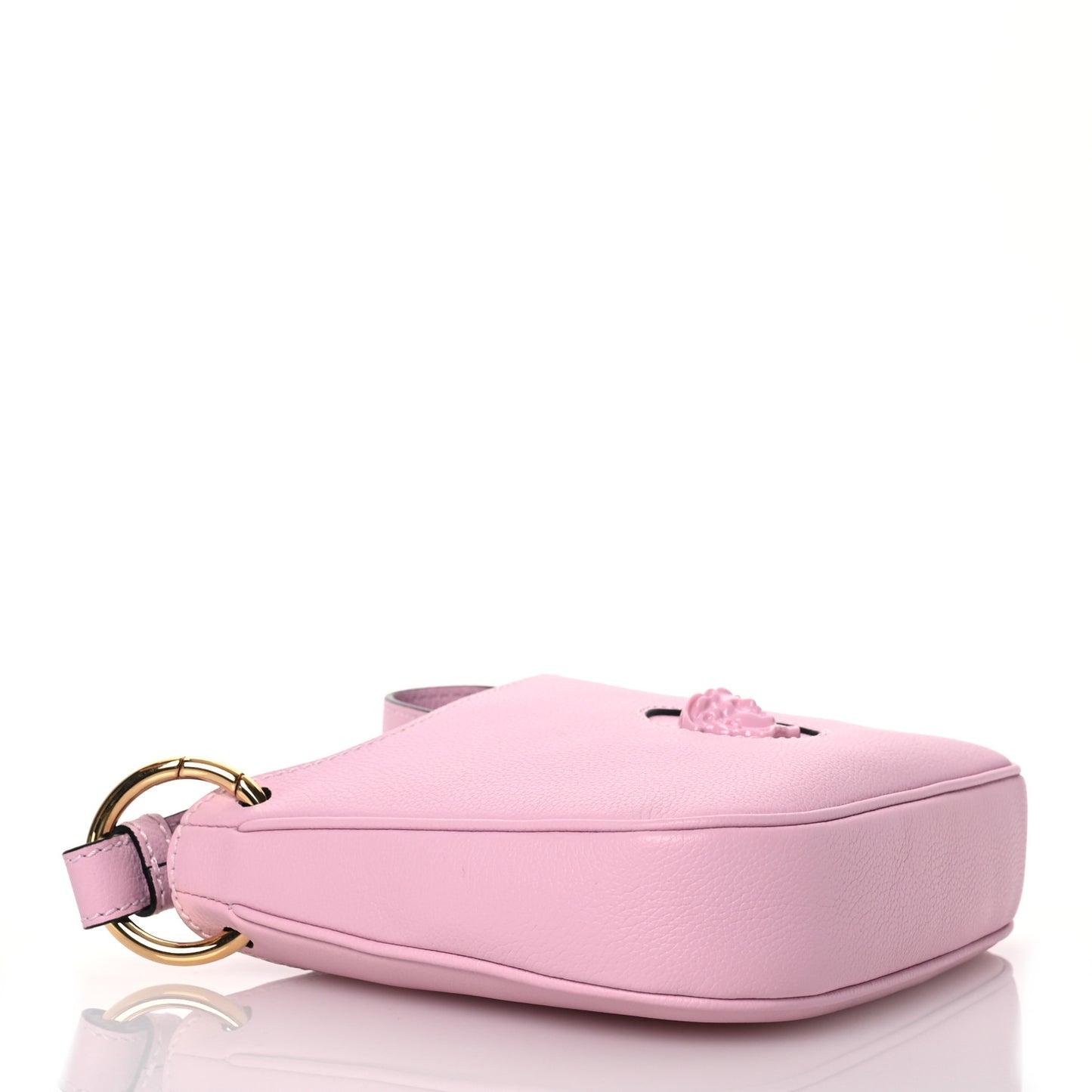 Calfskin La Medusa Small Hobo Crossbody Pink